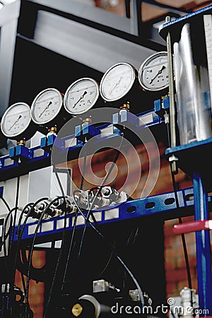 Part Of Industrial Machine Stock Photo