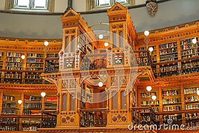 A part of Library room in Ottawa Parliament Editorial Stock Photo