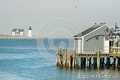 Prospect Harbor in Maine Stock Photo