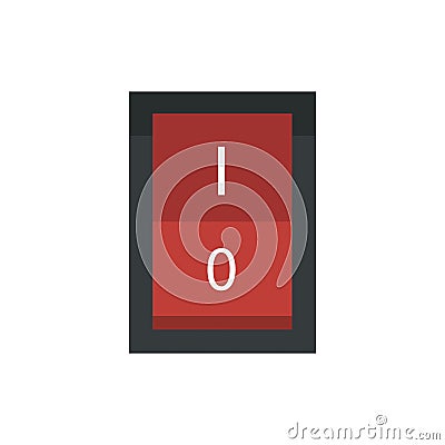 Part of machinery push button manufacturing work gear mechanical equipment industry vector. Vector Illustration