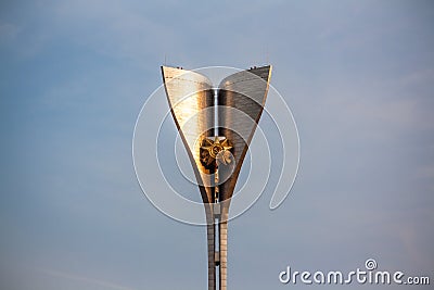 Part of the monument to the liberators of Rostov-na-Donu Editorial Stock Photo