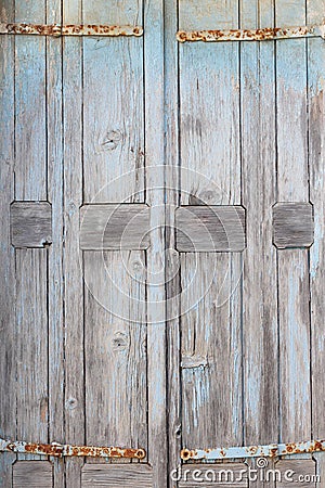 Part of an old weathered door Stock Photo