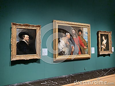 Part of the Royal Collection exhibited at the Queen Gallery in London Buckingham Palace Editorial Stock Photo