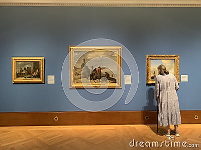 Part of the Royal Collection exhibited at the Queen Gallery in London Buckingham Palace Editorial Stock Photo