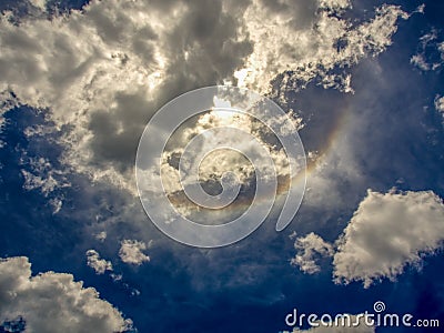 A part of a solar halo Stock Photo