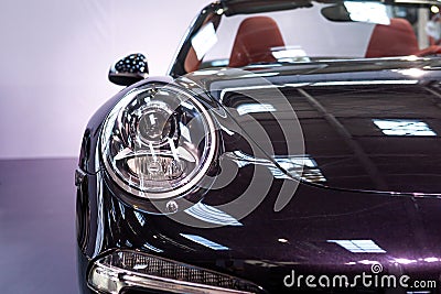 Part of sports car Editorial Stock Photo