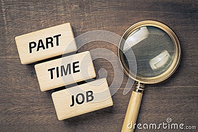 Part Time Job Searching Stock Photo