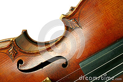 Part of violin Stock Photo