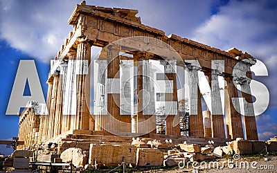 Parthenon on Acropoli. Stock Photo