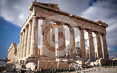 Parthenon on Acropoli. Stock Photo