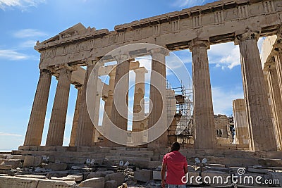 Parthenon in Acropolis Athens, Greece Editorial Stock Photo