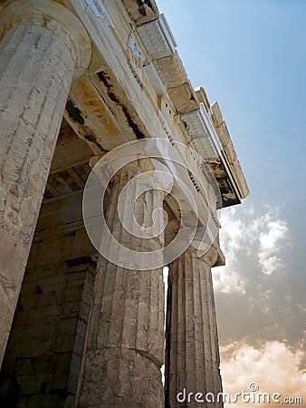 Parthenon columns Stock Photo