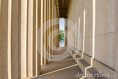 Parthenon Replica at Centennial Park in Nashville, Tennessee Stock Photo