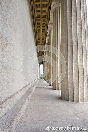 Parthenon Side and Columns Stock Photo