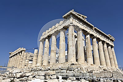 Parthenon temple in Athens, Greece Stock Photo