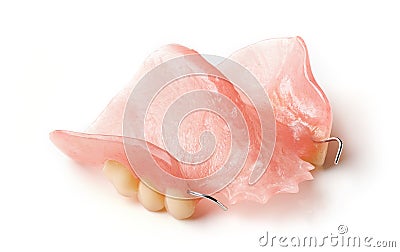 Partial removable denture Stock Photo