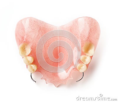 Partial removable denture Stock Photo