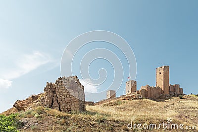 Castle of Molina de AragÃ³n, Guadalajara, Castilla la Mancha, Spain Stock Photo