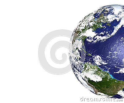 Partial view of Planet Earth Stock Photo