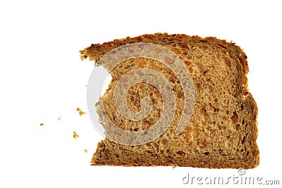 Partial whole grain bread slice Stock Photo