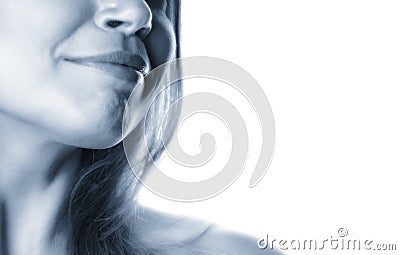 Partial woman face-12 Stock Photo