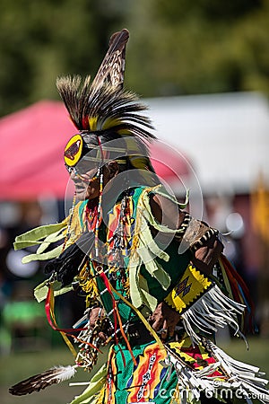 Proud Dancing Native American Editorial Stock Photo