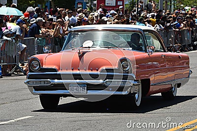 Participants riding car during the 34th Annual Mermaid Parade at Coney Island Editorial Stock Photo