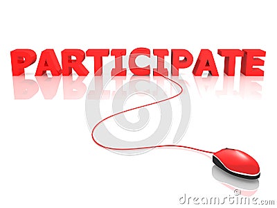 Participate Cartoon Illustration