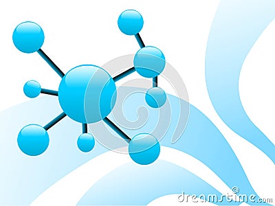 Particle bonding Stock Photo