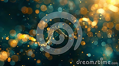 Particle collision in a digital universe sets off a chain reaction resulting in a robust and secure blockchain system Stock Photo