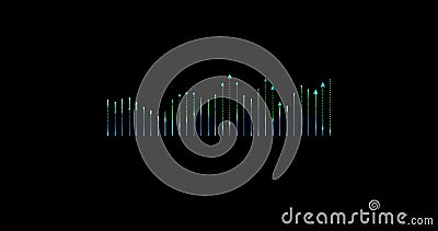 particle graph lines, HUD lines in motion. High tech futuristic graphics. FHD future technology network concept. Modern Stock Photo