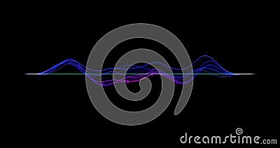 particle graph lines, HUD lines in motion. High tech futuristic graphics. FHD future technology network concept. Modern Stock Photo