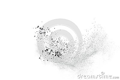 The particles of charcoal Stock Photo