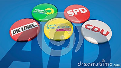 The parties in Germany in the shadow of the AfD Editorial Stock Photo