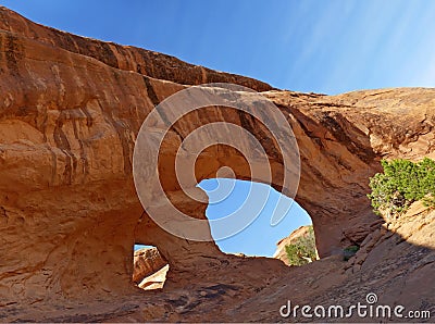 Partition Arch Arches National Park Stock Photo