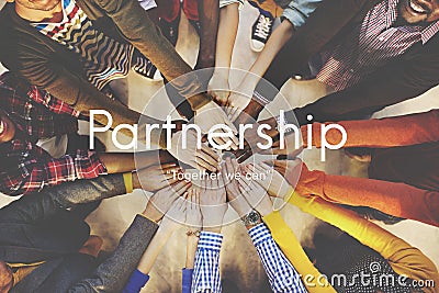 Partnership Agreement Business Collaboration Concept Stock Photo