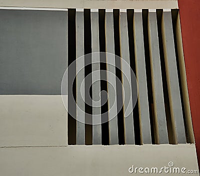 Parts of an architectural concrete building photo Stock Photo