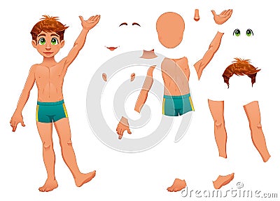 Parts of body. Vector Illustration