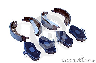 Parts for brake system Stock Photo