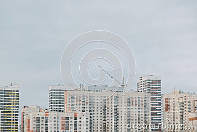 Parts of the facades of modern houses. Stock Photo