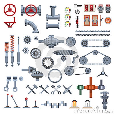 Parts of machinery Stock Photo