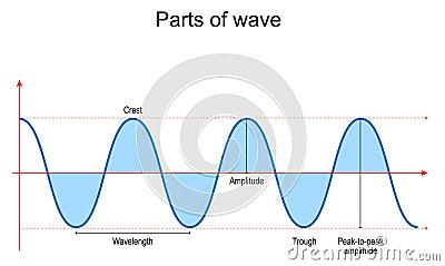 Parts of wave Vector Illustration