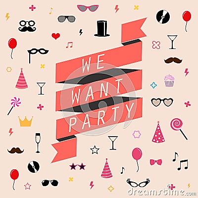 Party background Vector Illustration