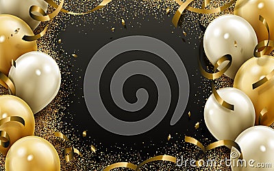 Party balloon background Vector Illustration