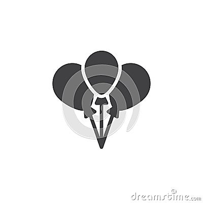 Party balloons icon vector Vector Illustration