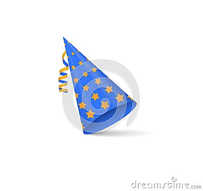 Party caps, hats for parties holidays celebrations Vector Illustration