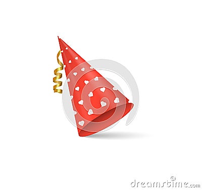 Party caps, hats for parties holidays celebrations Vector Illustration