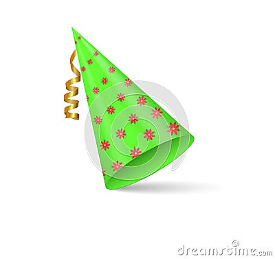 Party caps, hats for parties holidays celebrations Vector Illustration