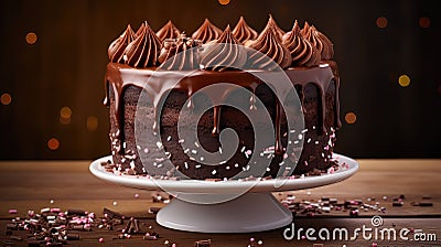 party celebrate cake food Cartoon Illustration