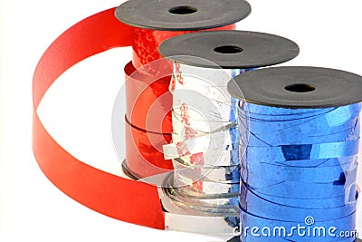 Party decoration ribbons Stock Photo